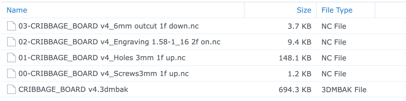 cnc file exports